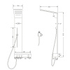 душевая панель ceruttispa avisio bbr ct9659 черная бронза