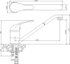 смеситель для кухни rossinka y40-21