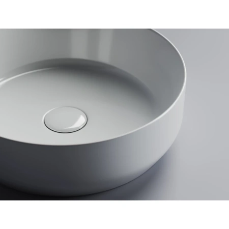 раковина ceramicanova element cn6022 накладная, ø39 см, белая