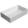 Раковина GSI Kube X 945311 накладная, 60x37 см, Bianco lucido (Белый глянец)