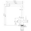 смеситель для кухни esko k24 (k24 b)