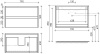 тумба под раковину sancos libra 790х450х500, c двумя ящиками, белая глянцевая арт. lb80w