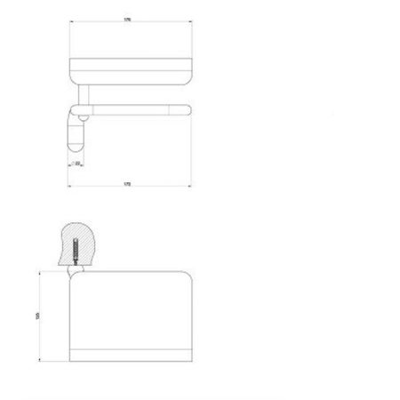 держатель туалетной бумаги gessi goccia 38049#099