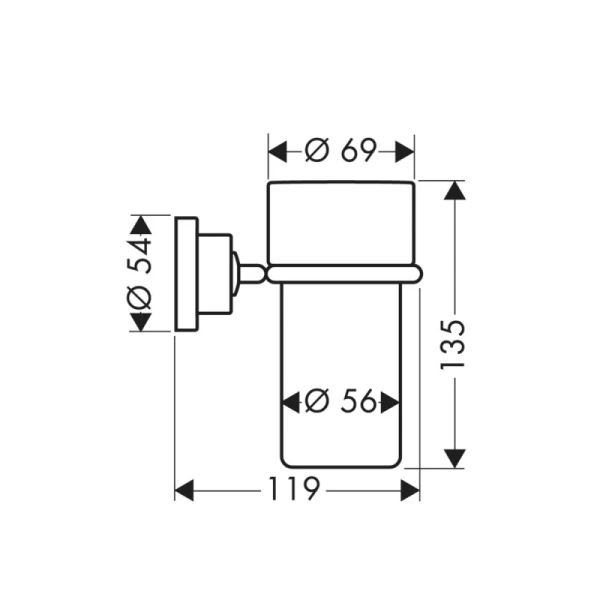 Стакан Axor Citterio 41734000