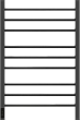 Полотенцесушитель Point Веста PN70758GR электрический, 50x80 см, графит