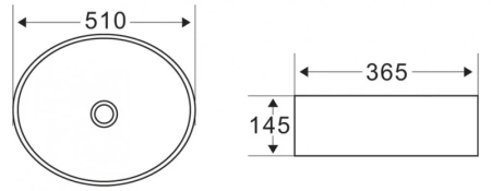 раковина накладная belbagno bb1049 51х36.5 см, накладная, белая