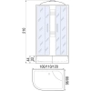 душевая кабина river nara 120x80x46 мт r 10000002823 профиль матовый хром задняя стенка белая