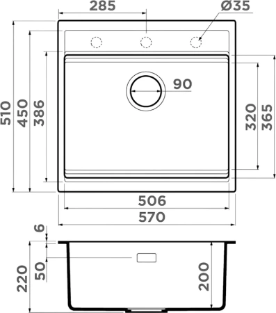 мойка кухонная omoikiri kitagawa 57-wh белая