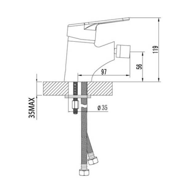 смеситель для биде lemark luna lm4108c