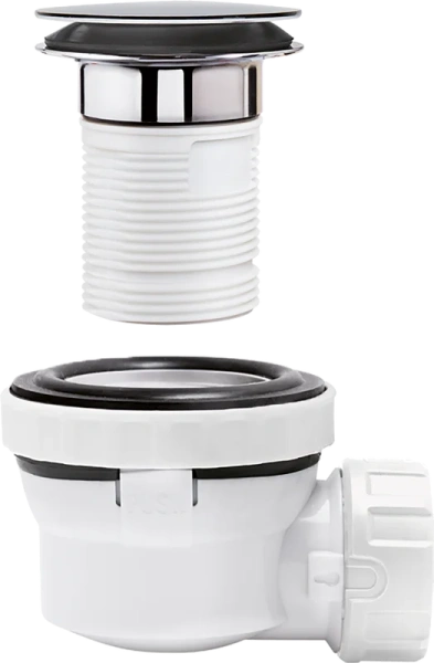 комплект wirquin nano 6.7 30724230 32 мм, с сухим затвором, белый, хром