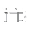 подвесная стойка с аксессуарами colombo design units b9122.s.cr-van