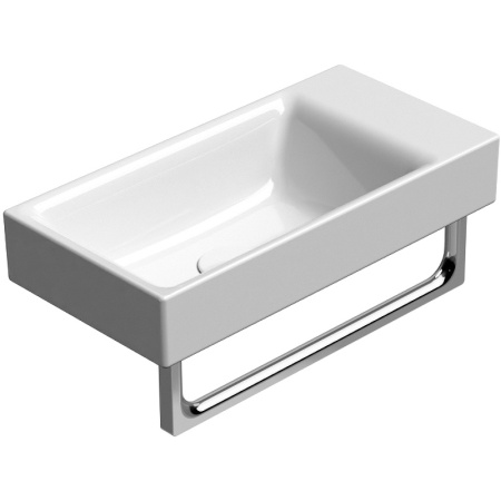 раковина gsi nubes 9637111 подвесная, 50x25 см, bianco lucido (белый глянец)