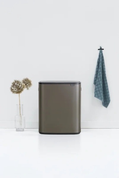 Мусорное ведро Brabantia Bo Touch Bin 221521 30+30 л, платиновое