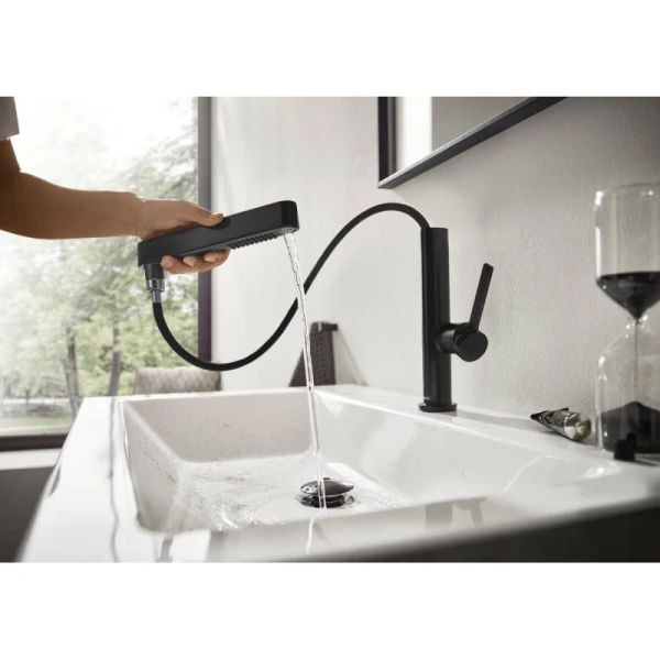 смеситель для раковины с донным клапаном hansgrohe finoris 76063670