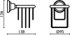 держатель для фена bagno & associati canova ca17092 br
