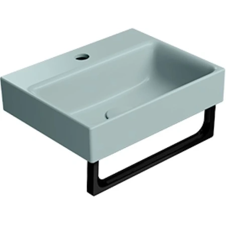 раковина gsi nubes 9684115 накладная, 40x32 см, ghiaccio opaco (голубой матовый)