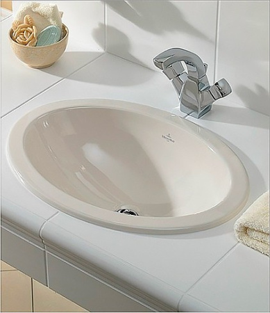 раковина встраиваемая villeroy & boch loop & friends 6155 10 r1 alpin