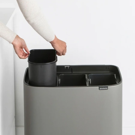 мусорное ведро brabantia bo 127229 11 + 11 +11л