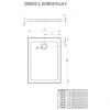 акриловый поддон 140x80 см radaway doros f sdrf1480-01