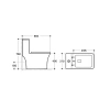 унитаз-моноблок belbagno neon bb8617cpr-mn/sc безободковый с сиденьем микролифт.
