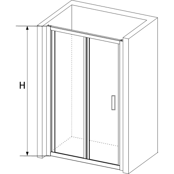 душевая дверь rgw passage pa-21b 80 06082108-14 профиль черный стекло прозрачное