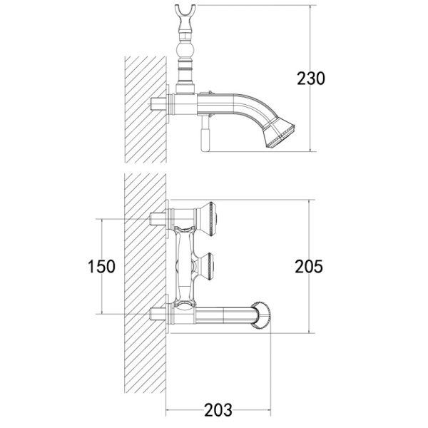 смеситель для ванны с душем lemark jasmine lm6612b бронза