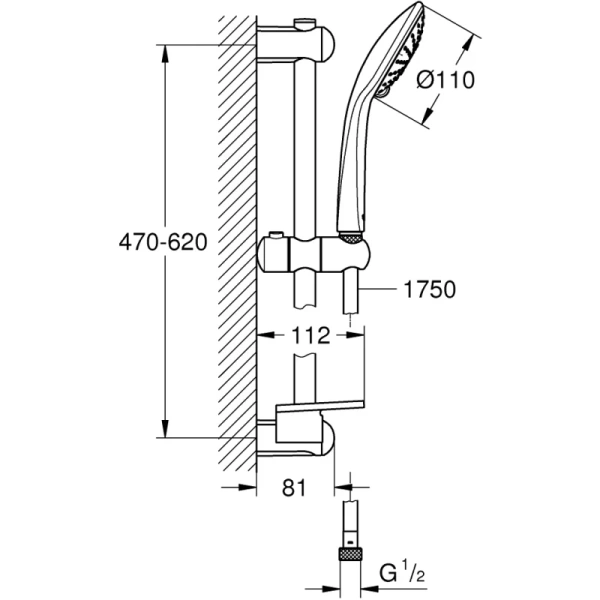 душевой гарнитур grohe euphoria 27230001