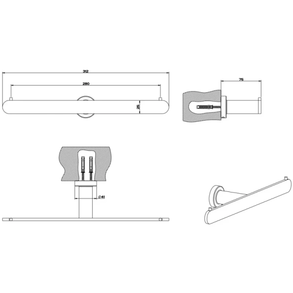 Держатель туалетной бумаги Gessi Emporio 38915#149 двойной, цвет Finox