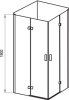 душевой уголок ravak smartline smsrv4 90х90 1sv77a00z1 transparent, профиль хром