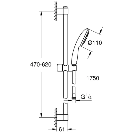 душевой гарнитур grohe tempesta 27924003