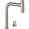 Смеситель для кухни Hansgrohe Metris Select M71 73819800, сталь