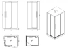 Душевая кабина Esbano Muse ESM-129CKR 120x90 L ESKM129CKRL без гидромассажа