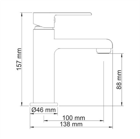 смеситель для раковины wasserkraft ammer 3704