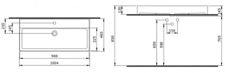 раковина накладная bocchi milano 100 1378 белая глянцевая