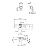 смеситель для душа fantini icona classic 53 q8 r063b цвет: raw metal pvd