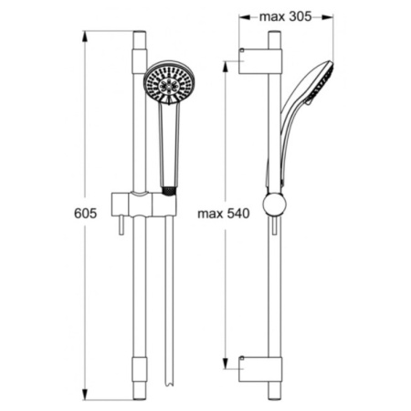 душевой гарнитур ideal standard idealrain pro b9830aa