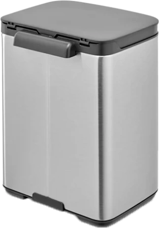 мусорное ведро brabantia bo 222849 4 л, матовая сталь