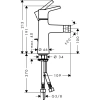 смеситель для биде с донным клапаном hansgrohe talis s 72200000