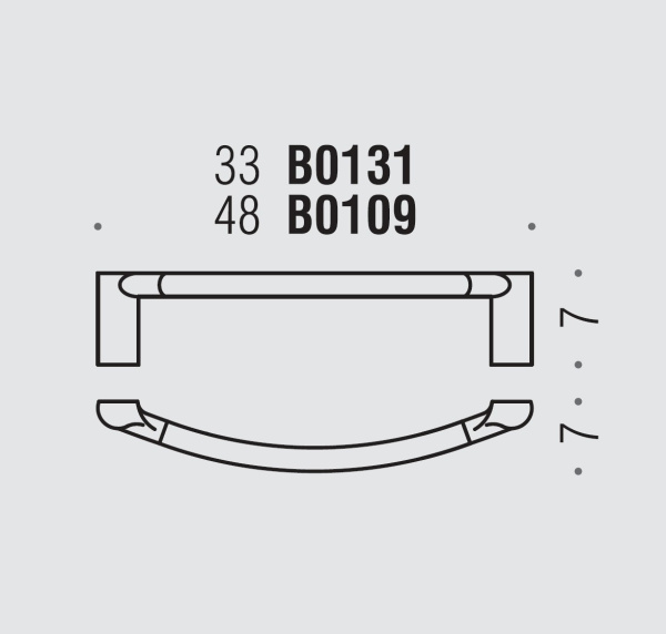 Полотенцедержатель Colombo Design Luna B0131