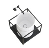 раковина накладная 37 см galassia core 7305mt