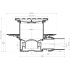 душевой трап 144x144/50 мм pestan confluo standard drops 1 13000009, хром