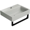 раковина gsi nubes 9684117 накладная, 40x32 см, cenere opaco (серый матовый)