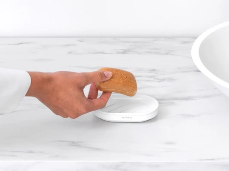 мыльница brabantia mindset 303340 белая