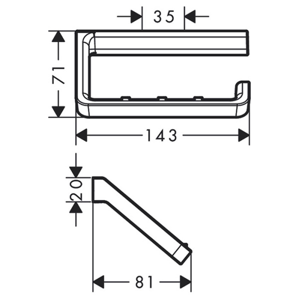 Держатель туалетной бумаги Axor Universal 42846000