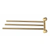 Полотенцедержатель 40.5 см WasserKraft K-1033POLISхhED GOLD тройной, цвет золото