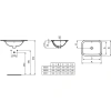 раковина встраиваемая ideal standard connect 50см, e505801
