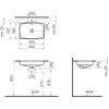 раковина накладная vitra metropole 5668b003-0012 60x40 см, белая