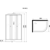 душевая кабина niagara eco 120x80 l e120/80/13l/tn без гидромассажа