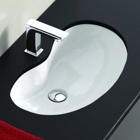 раковина встраиваемая artceram idea idl001 01;00 60x37 см, белая