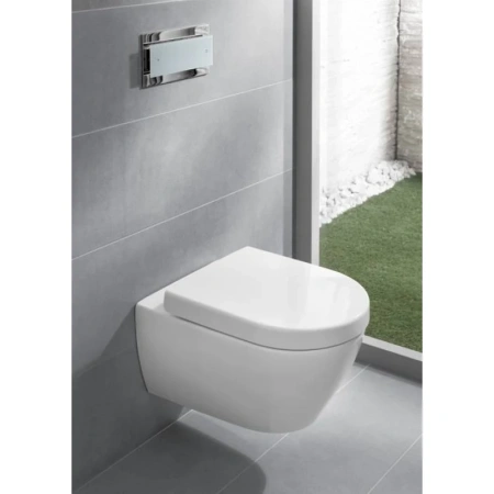 унитаз подвесной villeroy&boch subway 2.0 560010r1 без сиденья